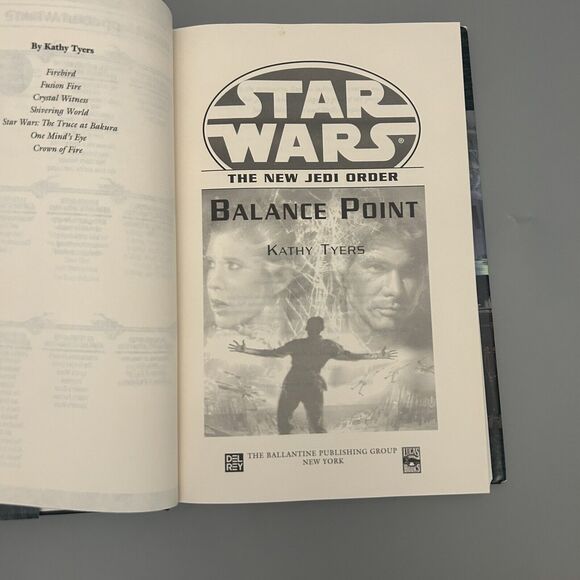 Star Wars The New Jedi Order Balance Point Kathy Tyers HC Book/Dust Jacket VTG - Picture 9 of 13